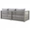 Aura Outdoor Patio Sofa 2923 in Gray by Modway w/Options