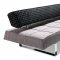 Beige Microfiber Modern Convertible Sofa Bed with Mobile Back