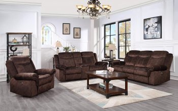 U2200 Power Motion Sofa in Coffee by Global w/Options [GFS-U2200 Coffee]