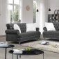 U5266 Sofa & Loveseat Set in Gray Velvet by Global w/Options