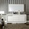 Dama Bianca Dining Table in White High Gloss by ESF w/Options