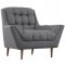 Response EEI-1788 Sofa in Gray Fabric by Modway w/Options