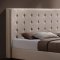 20760 Mallalai Upholstered Bed in Beige Microfiber by Acme