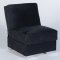 Tokyo Rainbow Black Sofa Bed in Fabric by Sunset w/Options