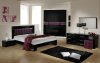 Moon Black & Purple 5Pc Bedroom Set by VIG w/Options