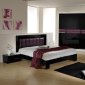 Moon Black & Purple 5Pc Bedroom Set by VIG w/Options