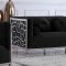 Opal Sofa 672 in Black Velvet Fabric by Meridian w/Options