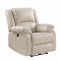 Zuriel Power Motion Sofa LV54610 in Beige PU by Acme w/Options