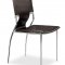 Set of 4 Black, White or Espresso Leatherette Dining Chairs