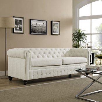 Earl EEI-1414-BEI Sofa in Beige Linen Fabric by Modway w/Options [MWS-EEI-1414-BEI-Earl]