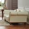 2601 Sofa in White Half Leather by ESF w/Options