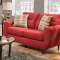 6950 Sofa & Loveseat Set in Killington Cayenne by Simmons