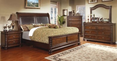 CM7986 Mandeville Bedroom in Brown Cherry w/Options