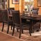 3635 Formal Dining Room in Cherry by Coaster w/Leather Seats