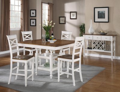 104008 Ashley Counter Height Dining Table by Coaster w/Options