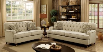 Laney Sofa CM6863 in Beige Fabric w/Options [FAS-CM6863 Laney]