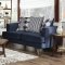 Blaenavon Sofa SM8825 in Blue Chenille Fabric w/Options