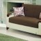 Rosso Sofa Bed in Brown Microfiber by Rain w/Optional Items