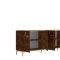 Eva Dining Table in Tobacco Walnut by ESF w/Options