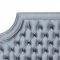 Rowan Upholstered Bed in Grey Velvet Fabric by Meridian w/Canopy