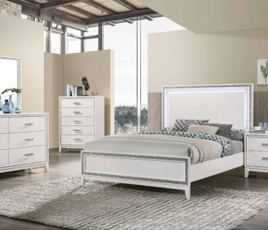 Haiden Bedroom Set 5Pc 28450 in White by Acme w/Options