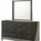 8451A Bedroom Set 5Pc Charcoal & Light Gray by Lifestyle