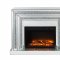 Noralie Mantel Electric Fireplace 90590 in Mirror by Acme