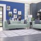 Vernice Sofa & Loveseat 9809FG in Fog Gray by Homelegance