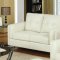 504381 Sawyer Sofa in Cream Bonded Leather by Coaster w/Options