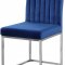 Giselle Dining Chair 779 Set of 2 Navy Velvet Fabric - Meridian