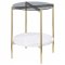 Jonelle Coffee Table 3Pc Set 710338 White & Gold by Coaster