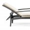 Black & White Modern Outdoor Bathing Lounge Chair