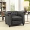 Winifred Sofa CM6342GY in Dark Gray Chenille Fabric w/Options