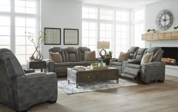 Next-Gen Durapella Power Motion Sofa 22004 in Gray by Ashley [SFAS-22004 Next-Gen Durapella]