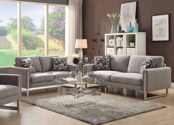 Stellan Sofa & Loveseat Set 551241 in Grey by Coaster w/Options [CRS-551241 Stellan]