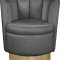 Lily Accent Chair 578 in Grey Velvet by Meridian