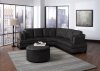 503106 Landen Sectional Sofa in Black Bonded Leather by Coaster