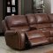 Joanne Power Motion Sectional Sofa CM6951BR in Brown Leatherette