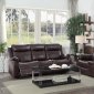 Yerba Recliner Sofa 9990DB in Dark Brown by Homelegance