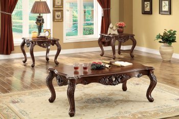 Jahmal CM4786 Coffee Table in Dark Oak w/Options [FACT-CM4786-Jahmal]