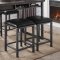 Nisland 5Pc Counter Ht. Wine Bar Set CM3965PT in Gray & Metal