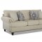 Alexa Sofa in Cream Fabric by Klaussner w/Options