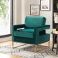 Noah Accent Chair 511 in Green Velvet by Meridian