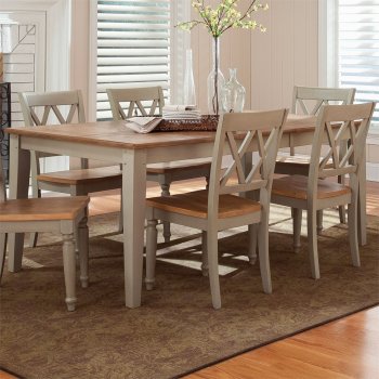 Al Fresco 7Pc Dining Set 541-CD in Driftwood & Taupe by Liberty [LFDS-541-T4074-Al Fresco]