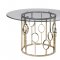 Lindsey Dining Table 192071 Gold Base by Coaster w/Options