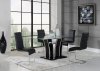 D1087DT Dining Set 5Pc in Black by Global Furniture