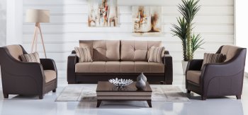 Ultra Lilyum Vizon Sofa Bed by Bellona w/Options [IKSB-Ultra Lilyum Vizon]