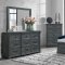 Rowan Bedroom in Gray by Global w/Storage Bed & Options