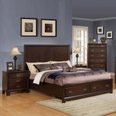 Bellwood 00160 Bedroom in Dark Cherry w/Options by Acme