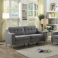 Murana Sofa & Loveseat Set 8248GRY in Gray Fabric by Homelegance